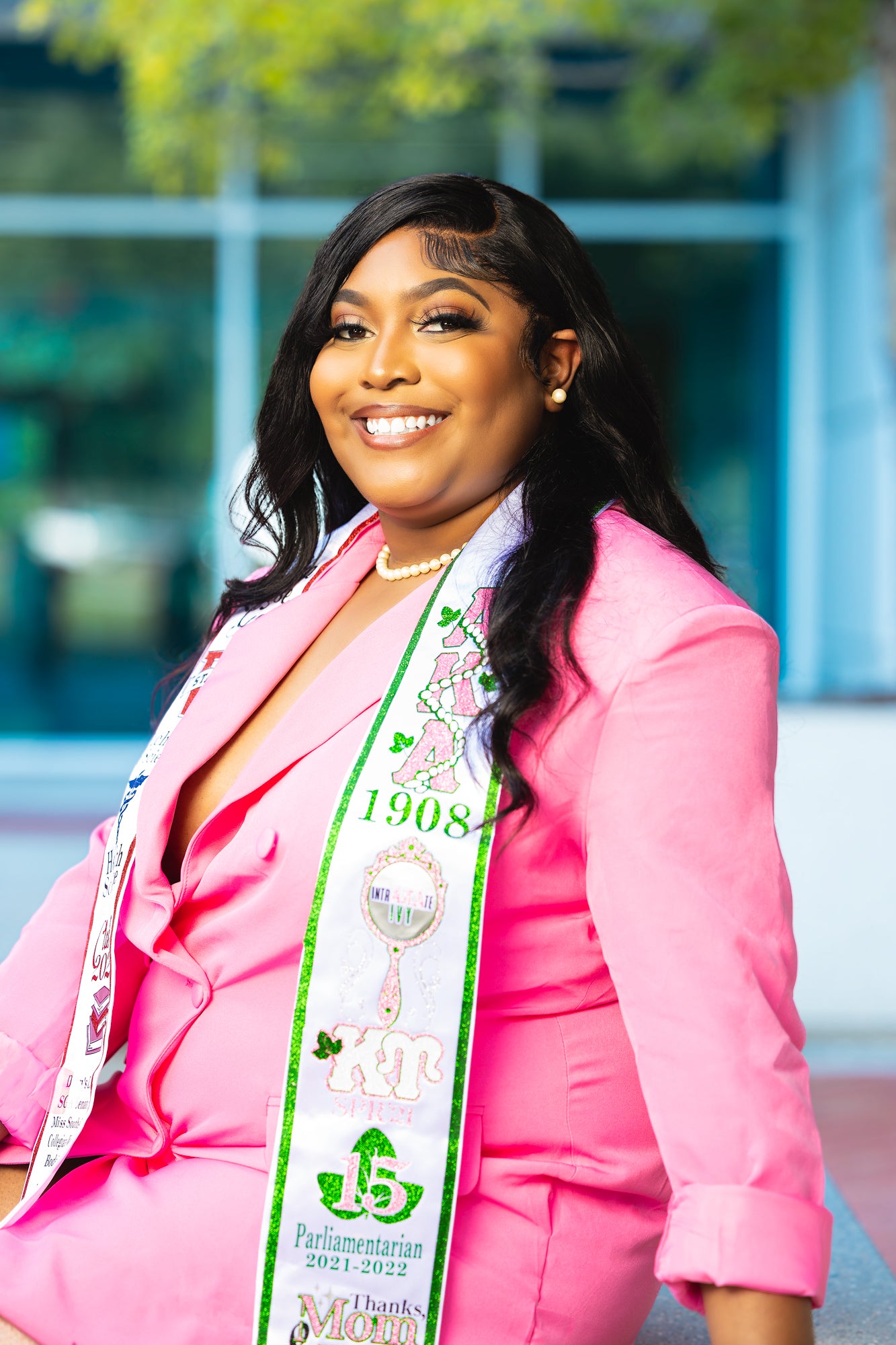 Glitter Trim Graduation Stole- CUSTOM
