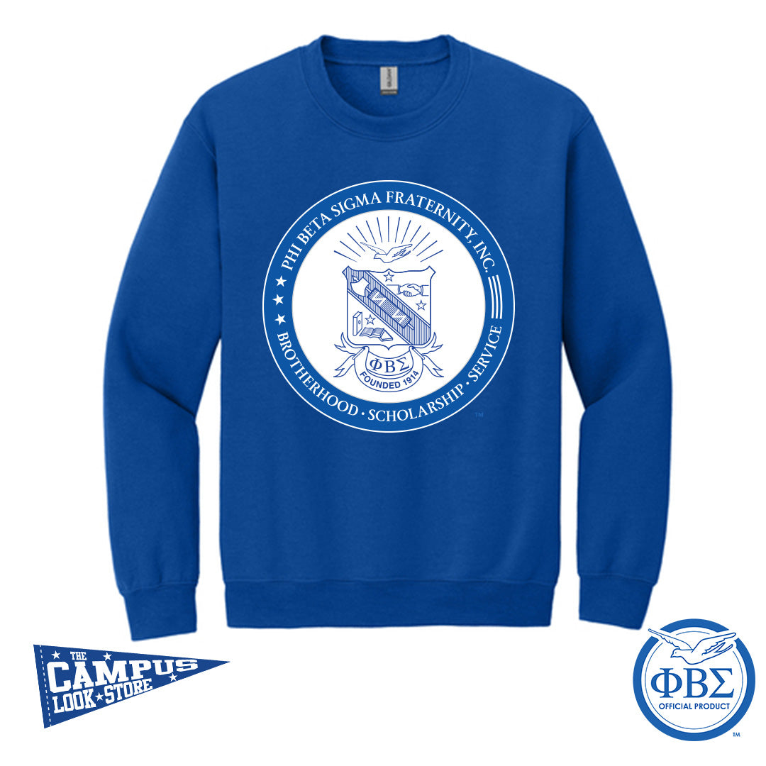 Phi Beta Sigma Shield Crewnecks