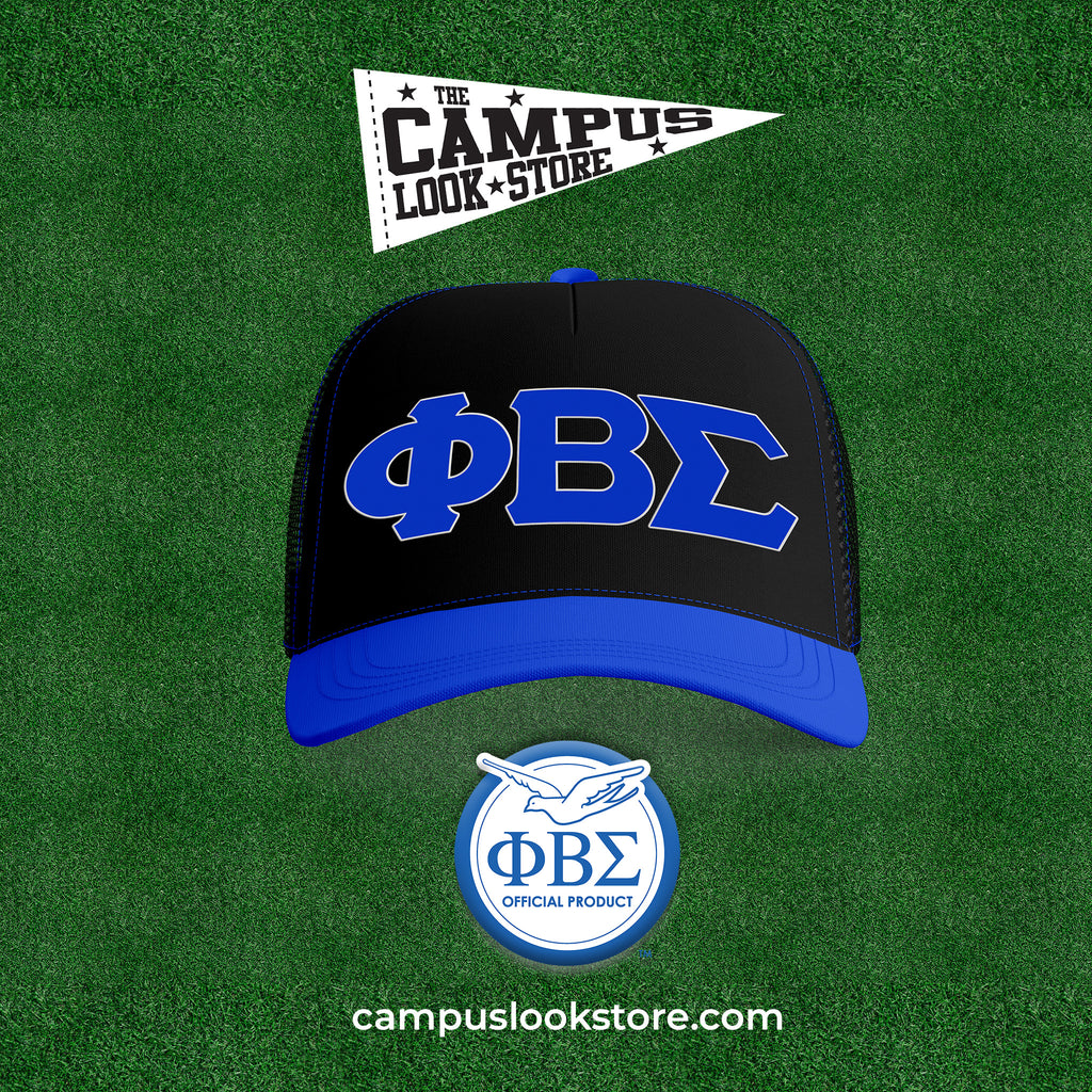 Phi Beta Sigma 5-Panel Snapback - Black+Royal